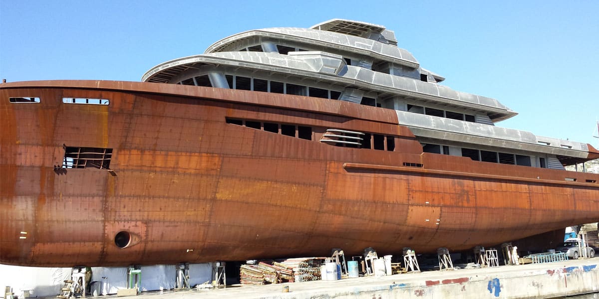 Construction d'un nouveau yacht | Pelagia Yachting